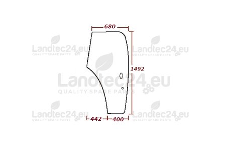 Glass LH CNH 82000396